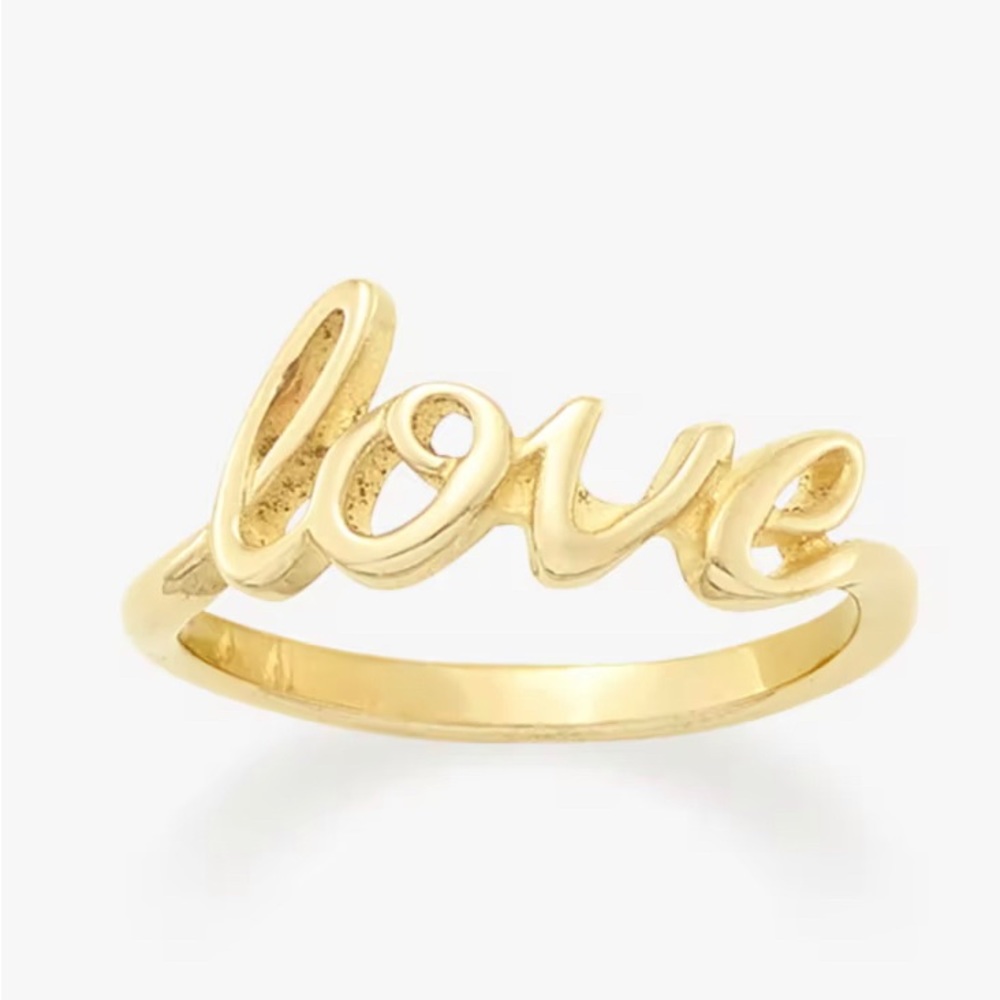 James Avery “Love” Script Ring